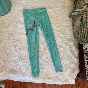Teeki deer leggings aqua
